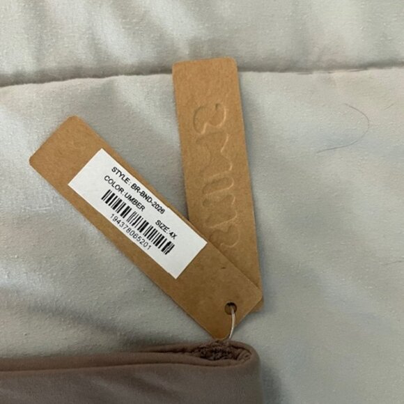 NWT SKIMS Tube Top 4X Brown Umber Shaper Shapewear Pullover Minimalist Neutral - Picture 3 of 5